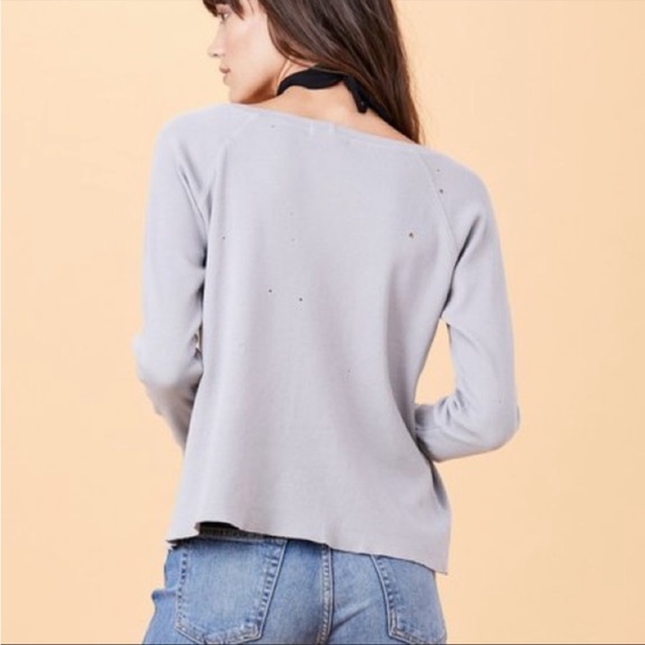 💚LNA distressed top - Picture 3 of 7